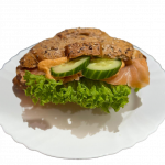 Lachs im Bagutte
